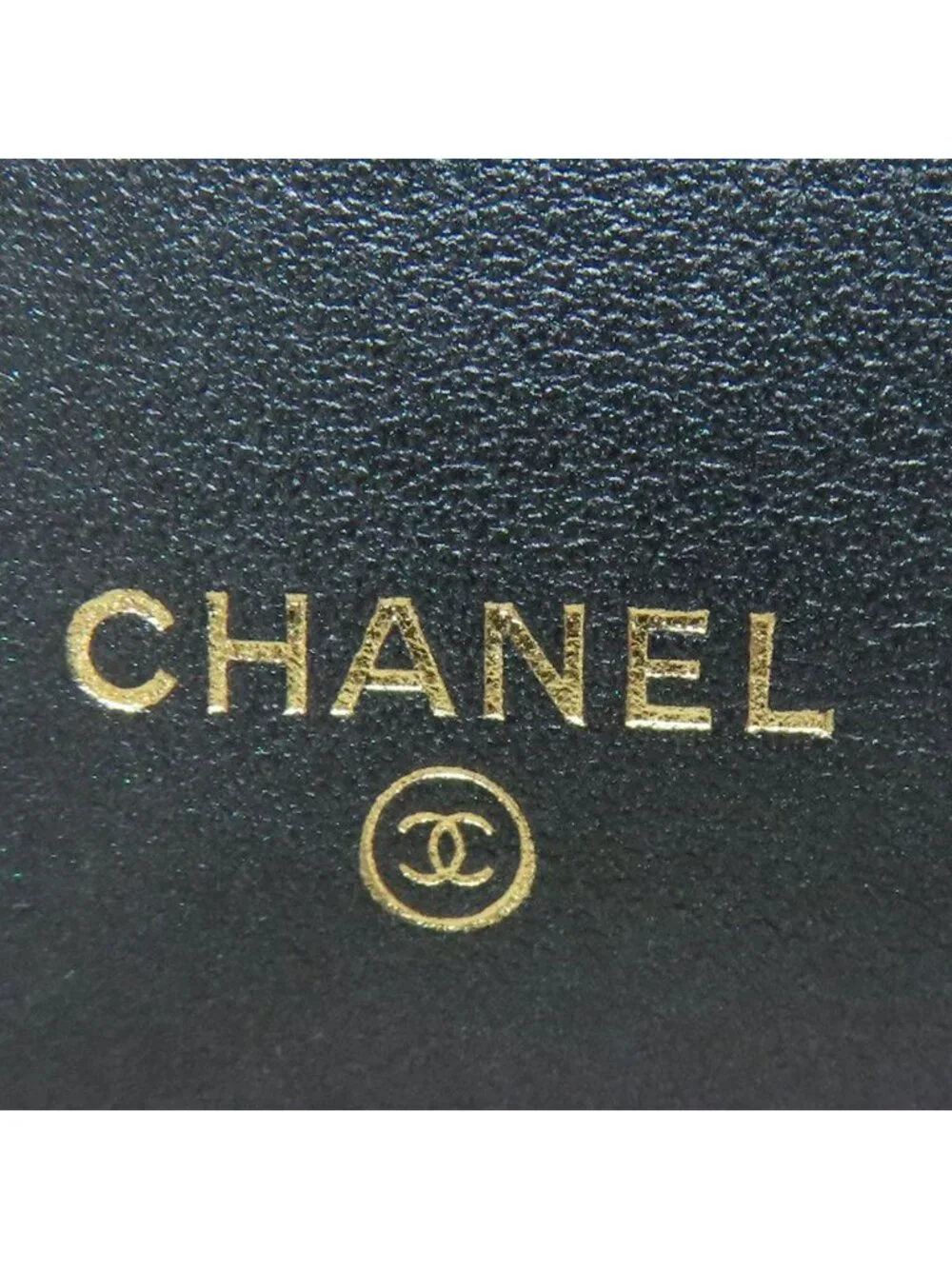 Chanel Quilted CC Logo Gold Trifold Wallet Calf